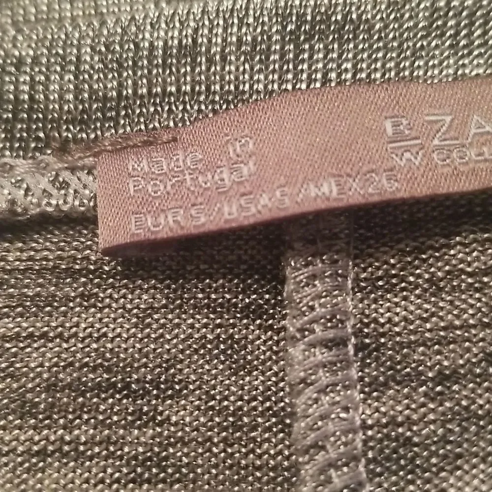 ZARA Tunic Silver EUC SZ Small - Picture 7 of 7